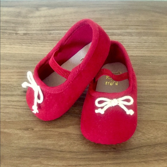 Next Direct Other - NWOT - RARE Ruby Red Ballet Baby Pram Slippers